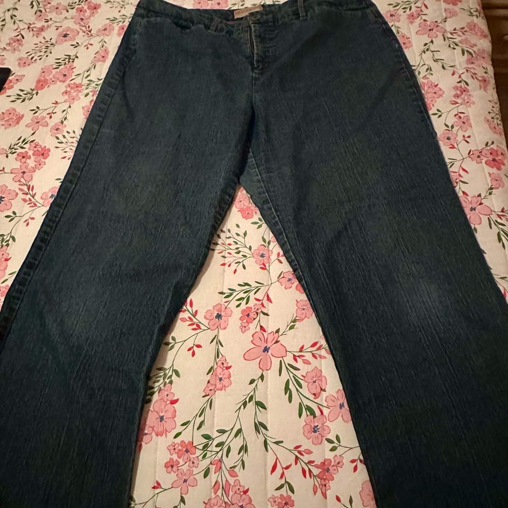 Khaki & Co. Dark Blue Denim wide Leg Jeans Size 16W